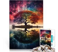 Rompecabezas para Adolescentes 2000 Piezas Paisaje de fantasía Espacial con árboles Juegos Divertidos Mejorar el Amor Entre Parejas 70x100cm