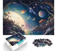 Rompecabezas para Adolescentes 2000 Piezas Paisaje Espacial Loco Entrena tu Cerebro y Tus Manos con póster a Juego y Hoja de Trivia 70x100cm