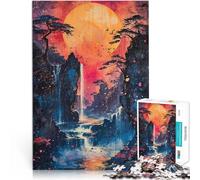 Rompecabezas para Adolescentes 2000 Piezas Paisaje Naturaleza Atardecer Juego de ingenio Cada Pieza es única: un desafiante y Divertido Juego Familiar 70x100cm