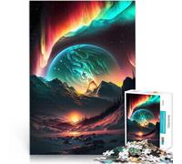 Rompecabezas para Adolescentes 2000 Piezas Planeta Aurora Boreal Juguete Educativo para aliviar el estrés Gran Regalo 70x100cm