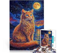 Rompecabezas para Adolescentes 2000 Piezas Serie de Arte de Gatos Juguete Educativo de Aprendizaje Regalos de Amigo Secreto 70x100cm