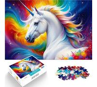Rompecabezas para Adolescentes 2000 Piezas Unicornio de la Armonía Celestial Difícil y desafío Regalos para Amigos y Familiares 70x100cm