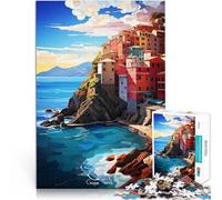 Rompecabezas para Adolescentes 2000 Piezas Visita Cinq Terre para el Juguete de desafío de Juego Educativo Una Obra de Arte 70x100cm