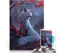 Rompecabezas para Adolescentes 2000 Piezas Zorro japonés Kitsune Juguete Educativo para aliviar el estrés Mejorar la Memoria 70x100cm