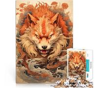 Rompecabezas para Adolescentes 2000 Piezas Zorro Kitsune japonés Juguete Educativo para aliviar el estrés Ideas de Regalos 70x100cm