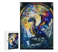 Rompecabezas para Adolescentes 300 PCS A Dragon Flapping Wings Rompecabezas para Adultos Juguetes Antiestrés Arte De Pared Interacción Entre Padres E Hijos 300 PCS