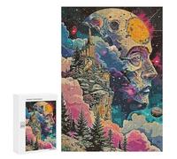 Rompecabezas para Adolescentes 300 PCS Abstract Space Rompecabezas para Adultos Juego Familiar Decoración Desafiante De Completar 300 PCS