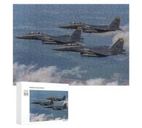 Rompecabezas para Adolescentes 300 PCS Air Force F15E Rompecabezas para Adultos Juego De Ingenio Ensamblaje De Patrones Interacción Entre Padres E Hijos 300 PCS