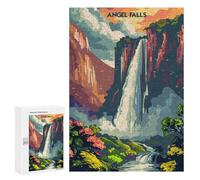 Rompecabezas para Adolescentes 300 PCS Angel Falls Majesty Rompecabezas para Adolescentes Juegos Relajantes Regalos para Mujeres Actividades Divertidas En Casa 300 PCS