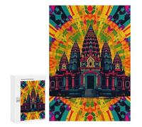 Rompecabezas para Adolescentes 300 PCS Angkor Wat Art Rompecabezas para Adultos Juegos Relajantes Decoración Actividades Divertidas En Casa 300 PCS