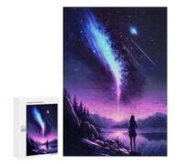 Rompecabezas para Adolescentes 300 PCS Anime Starry Cosmos Night Rompecabezas para Adolescentes Juguetes Antiestrés Mejora La Memoria 300 PCS