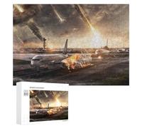 Rompecabezas para Adolescentes 300 PCS Apocalyptic Airport Rompecabezas para Adultos Juegos Relajantes Decoración De Pared Actividades Divertidas En Casa 300 PCS