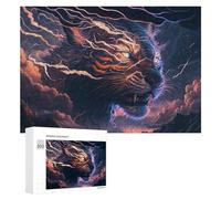 Rompecabezas para Adolescentes 300 PCS Art Dream Tiger Rompecabezas para Adultos Juegos Divertidos Decoración Perfecta como Regalos para Toda La Familia 300 PCS