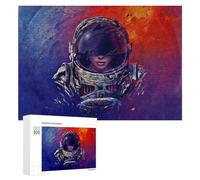 Rompecabezas para Adolescentes 300 PCS Astronaut in Space Cosmic Journey Rompecabezas para Adultos Juegos Relajantes Corte De Precisión Juego Desafiante Regalos 300 PCS