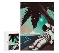 Rompecabezas para Adolescentes 300 PCS Astronaut Pensive Rompecabezas para Adultos Juegos Relajantes Desafío Difícil Desafío Educativo 300 PCS