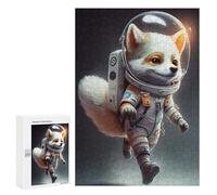 Rompecabezas para Adolescentes 300 PCS Astronaut Space Wolf Rompecabezas para Adultos Juguetes Antiestrés para La Diversión Familiar Interacción Entre Padres E Hijos 300 PCS