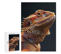 Rompecabezas para Adolescentes 300 PCS Bearded Dragon Rompecabezas Juguetes Antiestrés Corte De Precisión Interacción Entre Padres E Hijos 300 PCS