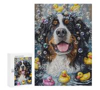 Rompecabezas para Adolescentes 300 PCS Bernese Mountain Dog Rompecabezas para Adultos Juguetes Antiestrés Arte De Pared Interacción Entre Padres E Hijos 300 PCS
