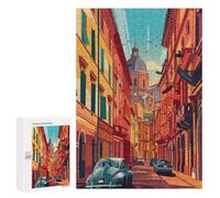 Rompecabezas para Adolescentes 300 PCS Bologna Street in Italy Rompecabezas para Adolescentes Juegos Relajantes Regalos para Mujeres Actividades Divertidas En Casa 300 PCS