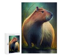 Rompecabezas para Adolescentes 300 PCS Capybara Water Animal Rompecabezas para Adultos Juguetes Antiestrés para La Diversión Familiar Interacción Entre Padres E Hijos 300 PCS