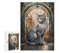 Rompecabezas para Adolescentes 300 PCS Cat Cute Animal Rompecabezas para Adultos Juguetes Antiestrés para La Diversión Familiar Interacción Entre Padres E Hijos 300 PCS