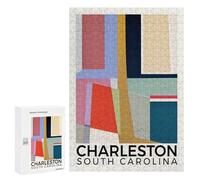 Rompecabezas para Adolescentes 300 PCS Charleston South Carolina Rompecabezas para Adolescentes Mejora La Memoria Desafiante De Completar Juego Desafiante Juguetes 300 PCS