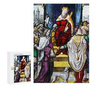 Rompecabezas para Adolescentes 300 PCS Christ Before Herod Rompecabezas para Adultos Juegos Relajantes Desafío Difícil Desafío Educativo 300 PCS