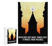 Rompecabezas para Adolescentes 300 PCS Christian Quote of Bible 3 Rompecabezas para Adultos Juegos Relajantes Desafío Difícil Desafío Educativo 300 PCS