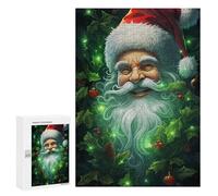 Rompecabezas para Adolescentes 300 PCS Christmas Fantasy Santa's Enchanted Garden Rompecabezas Juguetes Antiestrés Decoración Diversión En Casa Actividades, 300 PCS