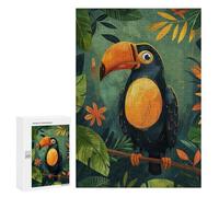 Rompecabezas para Adolescentes 300 PCS Colorful and Cute Toucan Rompecabezas para Adultos Juguetes Antiestrés Arte De Pared Interacción Entre Padres E Hijos 300 PCS
