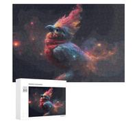 Rompecabezas para Adolescentes 300 PCS Colorful Bird in Abstract Space Rompecabezas para Adultos Juego Familiar Regalo De Cumpleaños Interacción Entre Padres E Hijos 300 PCS