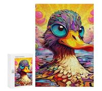 Rompecabezas para Adolescentes 300 PCS Colorful Duck Art Rompecabezas para Adultos Juego Práctico Que Mejora La Memoria Actividades Divertidas En Casa 300 PCS