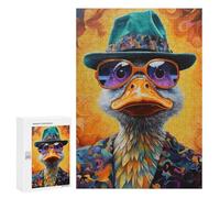 Rompecabezas para Adolescentes 300 PCS Colorful Duck Portrait -1 Rompecabezas para Adultos Juguetes De Bricolaje Desafío Difícil Cumpleaños 300 PCS