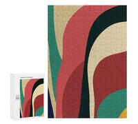 Rompecabezas para Adolescentes 300 PCS Colorful Geometric 12 Rompecabezas para Adultos Juguetes Antiestrés Arte De Pared Interacción Entre Padres E Hijos 300 PCS