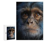 Rompecabezas para Adolescentes 300 PCS Cool Chimpanzee Portrait Rompecabezas para Adultos Juegos Relajantes Desafío Difícil Actividades Divertidas En Casa 300 PCS