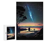 Rompecabezas para Adolescentes 300 PCS Couple Watching Meteor Shower Rompecabezas para Adultos Juegos Relajantes Pero Divertidos Y Humorísticos 300 PCS