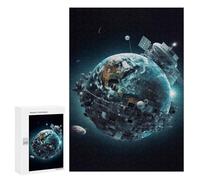 Rompecabezas para Adolescentes 300 PCS Creative Earthly Orbit Rompecabezas para Adultos Juegos Relajantes Desafío Difícil Desafío Educativo 300 PCS