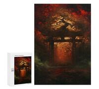 Rompecabezas para Adolescentes 300 PCS Crimson Forest Gate Rompecabezas para Adultos Juguetes Antiestrés para La Diversión Familiar Interacción Entre Padres E Hijos 300 PCS