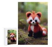 Rompecabezas para Adolescentes 300 PCS Cute Little Baby Red Panda Rompecabezas para Adultos Juego De Ingenio Decoración del Hogar Regalos para Reducir El Estrés 300 PCS