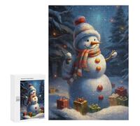 Rompecabezas para Adolescentes 300 PCS Cute Snowman Christmas Rompecabezas para Adultos Juegos Relajantes Pero Divertidos Y Humorísticos 300 PCS