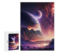 Rompecabezas para Adolescentes 300 PCS Dawn of Infinity Galaxy Rompecabezas para Adolescentes Juguetes Antiestrés Mejora La Memoria 300 PCS