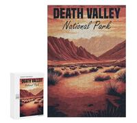 Rompecabezas para Adolescentes 300 PCS Death Valley National Park Rompecabezas Juguetes Antiestrés Corte De Precisión Interacción Entre Padres E Hijos 300 PCS