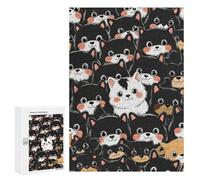 Rompecabezas para Adolescentes 300 PCS Dog Animal Rompecabezas para Adultos Juguetes Antiestrés para La Diversión Familiar Interacción Entre Padres E Hijos 300 PCS