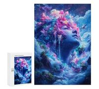 Rompecabezas para Adolescentes 300 PCS Dreamy Cloud Woman Rompecabezas para Adultos Juegos Relajantes Pero Divertidos Y Humorísticos 300 PCS