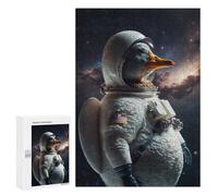 Rompecabezas para Adolescentes 300 PCS Duck in Space Suit-1 Rompecabezas para Adultos Juegos Relajantes Decoración Perfecta Regalos De Cumpleaños Y Únicos 300 PCS