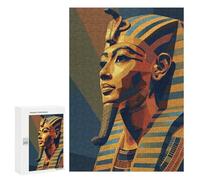 Rompecabezas para Adolescentes 300 PCS Egyptian Pharaoh Rompecabezas para Adultos Juegos Relajantes Decoración Perfecta Regalos De Cumpleaños Y Únicos 300 PCS
