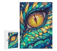 Rompecabezas para Adolescentes 300 PCS Emerald Dragon Eye Rompecabezas para Adultos Juegos Relajantes Decoración Perfecta Regalos De Cumpleaños Y Únicos 300 PCS