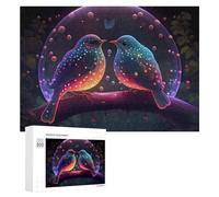 Rompecabezas para Adolescentes 300 PCS Enchanted Birds in A Bubble Rompecabezas para Adultos Juego Práctico Que Mejora La Memoria Actividades Divertidas En Casa 300 PCS
