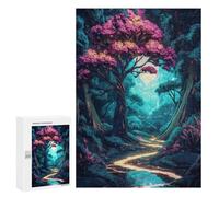Rompecabezas para Adolescentes 300 PCS Enchanted Forest Path Rompecabezas para Adultos Juegos De Relajación Ensamblaje De Patrones Interacción Entre Padres E Hijos 300 PCS