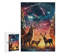 Rompecabezas para Adolescentes 300 PCS Enchanted Forest Whispers -3 Rompecabezas Juguetes Antiestrés Decoración Diversión En Casa Actividades, 300 PCS